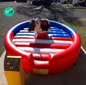 Gran oferta, arena inflable con patrón de bandera comercial de EE. UU. Para Rodeo Bull, colchón mecánico, inflable activado mecánicamente - Product Image 3