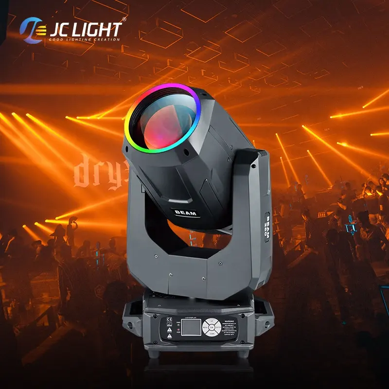 อัพเกรดไฟเวทีมืออาชีพ 9r 13r 260w 295w ลําแสง Sharpy พร้อมแถบ LED ย้ายไฟเวทีสําหรับ Dj Club