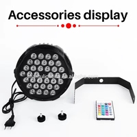 Nouvelles lampes PAR fines à télécommande 3W*36pcs, pleine couleur, vente en gros, éclairage de scène, lumière de discothèque pour mariage, fête, bar
