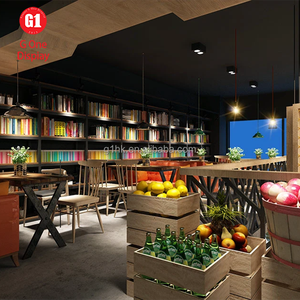 Comptoir de boulangerie en bois, vitrine à pain en bois, décoration intérieure de boulangerie de luxe avec design 3D gratuit - Product Image 6