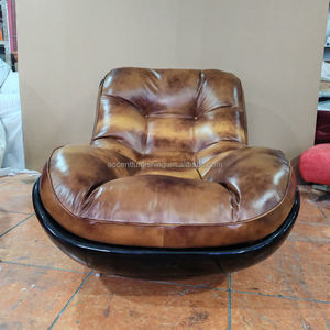 लिविंग रूम के लिए नए आगमन हाई एंड लक्जरी फ्राप चमड़े के सोफे रिक्लियर बेडरूम के लिए न्यूनतम आरामदायक एकल लाउंज कुर्सी - Product Image 4