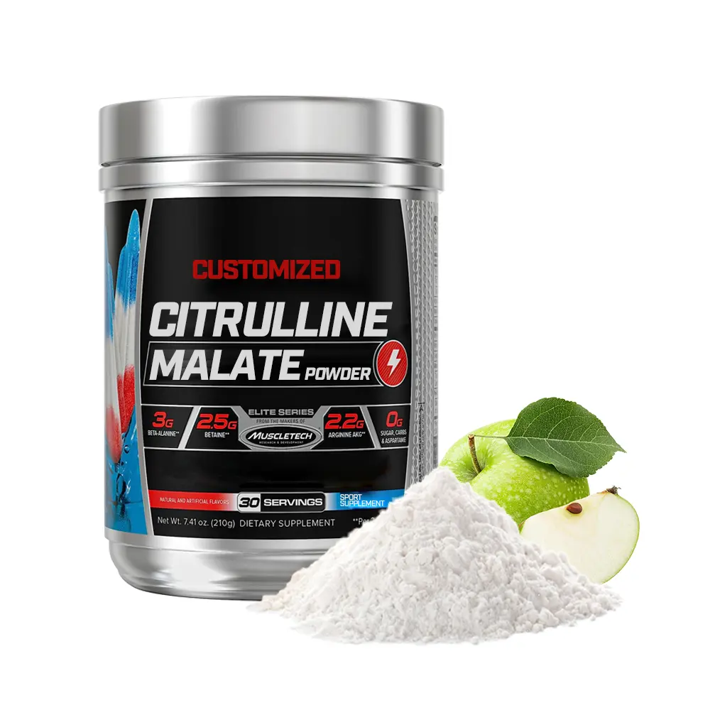 GMP Certificated Muscle Building Creatine Monohydrate L-citrulline Malate 2:1 Citrulline Malate 1:1 Powder L-citrulline Malate