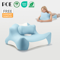 Coussin de lecture ergonomique en mousse à mémoire de forme lavable |   Support de dossier pour lit/canapé/sol, idéal pour les joueurs et les dormeurs latéraux