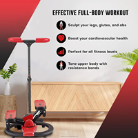 Appareil de fitness portable multifonction pour la maison, machine de torsion des jambes et de la taille, stepper écologique antidérapant en métal manuel QN QNMS