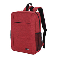 Sac à dos pour ordinateur portable tendance, coupe ajustée, avec fermeture éclair, panneau dorsal respirant, capacité de 15 L, bretelles arquées pour étudiants