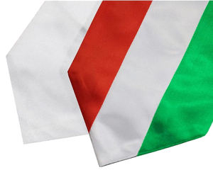 Estola de satén con bandera nacional italiana personalizada con faja de graduación universitaria bordada para uso escolar - Product Image 4