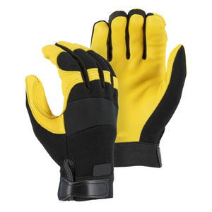 Gants de mécanicien industriels, protection des mains, texture acrylique, antistatiques, anti-vibrations, épaisseur 6 mil, respirants, en spandex - Product Image 4