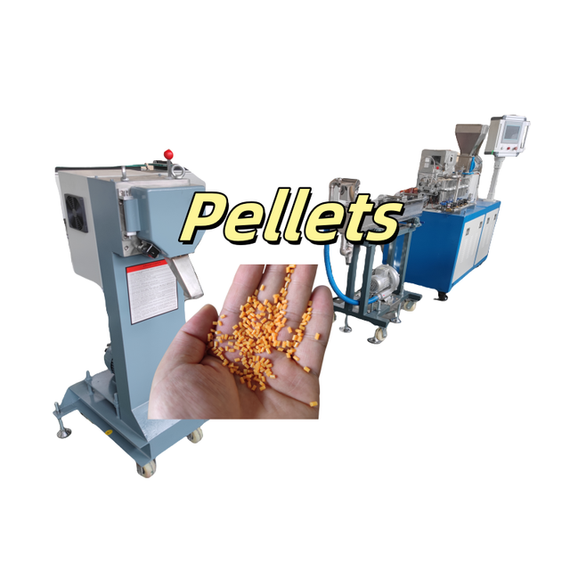 Single Screw Plastic Extruder PE PVC PLA Plastic Pellets Filament Cutting Machine Plastic Beads Making Machine