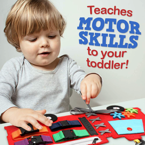 Lernen Sie, sich zu kleiden und Schnürsenkel zu binden Tasche Sensorische Schnalle Kissen Spielzeug Filzbuch Montessori Busy Board Filz beschäftigt Board - Product Image 5