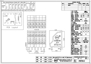 บล็อกขั้วต่อแบบสปริง KEFA KFM736 ระยะห่าง 5.0 มม. 300V 15A ทองแดงชุบนิกเกิล - Product Image 4