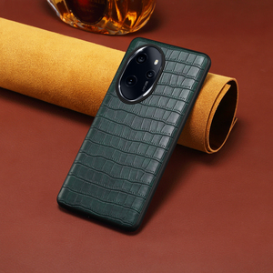 Coque de protection sans fil Denior Premium en similicuir croco pour HONOR Magic 7/6/5/100/90 Series - Prise en main sécurisée, confort et luxe - Product Image 3