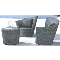 Zhiem-ensemble de 3 chaises pliantes, canapé simple en osier, pour loisirs, à bas prix