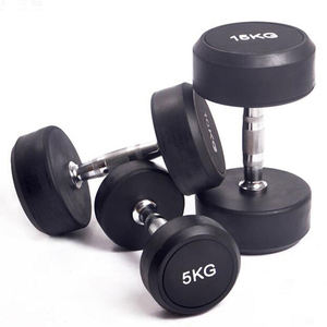 YX <b>Weights</b> Fixed Rubber Coated 50Kg Dumbbell Set Gym Use 5kg <b>10kg</b> Rubber Hex Dumbbell Set for Sale - Product Image 1