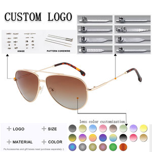 New Arrival Polarized Retro Sunglasses Full Rim Rectangle Gold Frame Green Lenses % UV Protection Unisex Adult Outdoor Use - Product Image 2