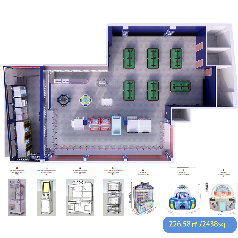 Aménagement du magasin de jeux