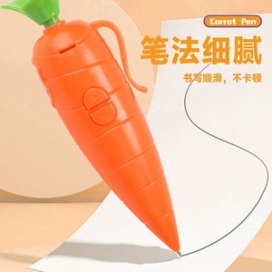 Stylo d'écriture avec enregistreur vocal intégré en forme de carotte, papeterie de <span class=keywords><strong>dessin</strong></span> animé pour étudiants, stylo à bille, cadeaux d'<span class=keywords><strong>anniversaire</strong></span> pour enfants - Product Image 5