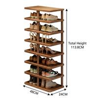 Meuble à chaussures robuste et moderne, design simple, pour entrée multi-niveaux, petit appartement étroit ou location, mobilier de maison