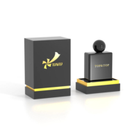 Boîte à parfum de luxe personnalisée avec couvercle et base, boîte cadeau en papier, logo personnalisé, en vrac, durable, recyclable, flacon de parfum avec boîte