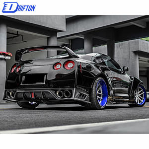 Juego de faldones laterales de fibra de carbono estilo CMST para Nissan GTR R35 Kit de carrocería - Product Image 5