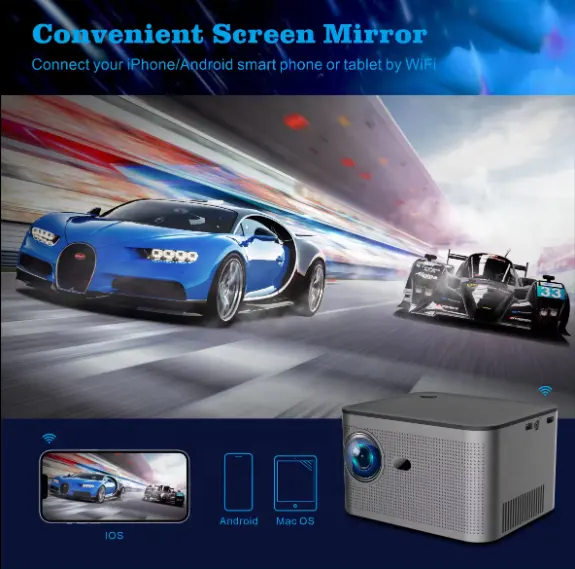 Fabrieksprijs Hy350 Nieuwe 4K Mini Smart Android 11 Home Theater Projector Draagbare Auto Hd Projector Mini 4K Projector