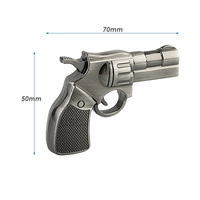 Mini clé USB 2.0 en forme de pistolet, interface intelligente, 2GB, 4GB, 8GB, pour cadeau publicitaire avec Logo personnalisé
