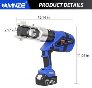 Pince à sertir hydraulique industrielle à batterie 18V 250kN pour cosses de câbles, kit d'outils de sertissage électrique MKZ-630 Rechar MKZ-630 - Product Image 3