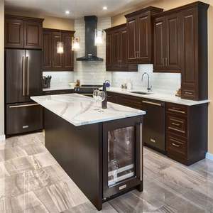 Gabinetes de Cocina Completos Estilo Shaker Clásico 2024, Madera de Caoba con Cierre Suave - Product Image 3