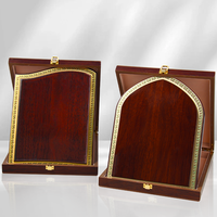 Trophées de récompenses d'affaires en bois personnalisés Plaques vierges Récompenses Certificat de souvenir en bois Plaque de trophée en bois avec boîte