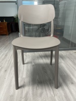 Silla de Comedor Moderna, Simple, de Lujo Ligero, Apilable, para Jardín, Estudio, Sala de Estar, Cocina, Estilo Italiano, de Plástico PP Grueso