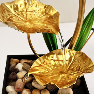 Fontaine décorative en fer forgé pour bureau et salon, ornement aquatique en métal sérigraphié, certifié ISO9001, cadeau pour la maison - Product Image 3