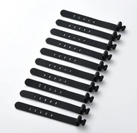 Organisateur de câbles portable et réutilisable en silicone, enrouleur de cordons USB et d'écouteurs, clips de gestion de fils pour bureau