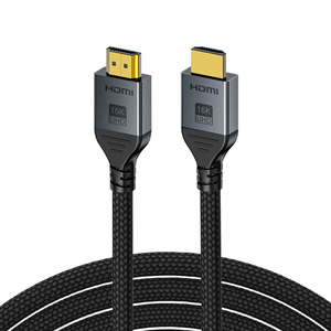Câble HDMI Justlink 16K 96 Gbps tressé plaqué or 2.2 pour HDTV et lecteurs DVD, compatible résolutions 8K 60Hz et 4K 120Hz - Product Image 1