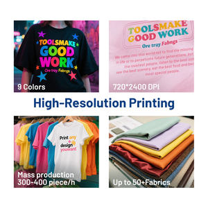 新しいI3200 DTFヒートプレス自動プリンターピグメントインク付き人気のテキスタイル転送用 - Product Image 5