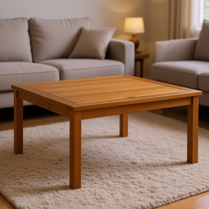 Solid Acacia Wood Coffee <b>Table</b> Natural Tone Modern Design Living Room Furniture Durable Home Use - Product Image 2