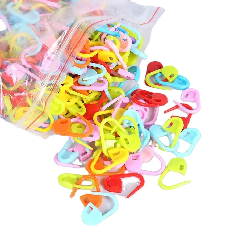 1000 pièces par sac tricot Crochet verrouillage marqueurs de point plastique couleur assortie tricot compteur aiguille Clip tricot accessoires