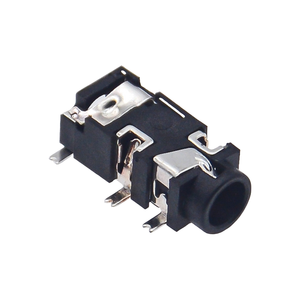 PJ-327E Conector de Audio Estéreo de 3.5mm, Montaje SMT de 5 Pines para PC/Computadora, Carcasa de Plástico, Conector Hembra - Product Image 3