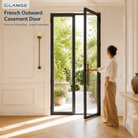 Porte en verre et aluminium sur mesure LANGE, protection contre les ouragans, sûre et durable, pour hôtel et maison