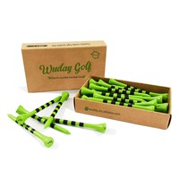 Piquet de Golf en bois de bambou naturel, Logo imprimé Direct d'usine, haute qualité