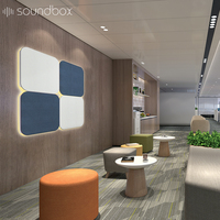 Soundbox déflecteur plafond insonorisation feutre panneau acoustique salle de travail éliminant les échos panneaux sonores