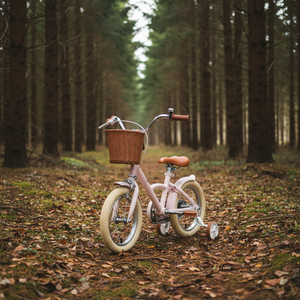 <span class=keywords><strong>Vélo</strong></span> pour filles de 18 pouces, style rétro vintage, avec panier, roues d'apprentissage, sonnette, suspension rigide, rose, pour filles de 14 ans - Product Image 6