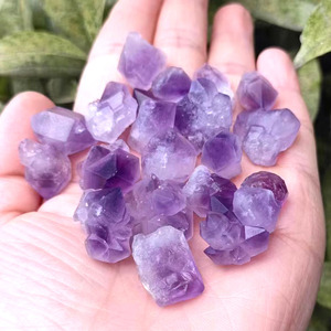 Natural Amethyst Raw Stone <b>Crystal</b> <b>Chips</b> Purple Mineral Specimen Home Decoration Gift Collection - Product Image 3