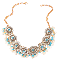 Parure de mariée classique en alliage plaqué argent avec cristaux blancs et strass, collier ras-du-cou et boucles d'oreilles traditionnels, cadeau pour mariages