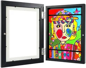 2023 Kids Artwork Picture Frame in Black Composite Wood Shatter Resistant Glass - Horizontal and Vertical Formats