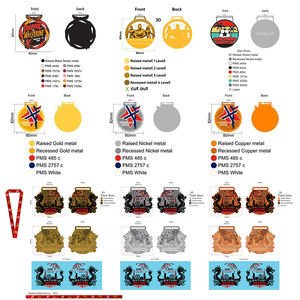 Bulk Günstiger Preis vernünftige Preise bereit, Metall Sport Gold Blank Medaillen zu versenden - Product Image 5