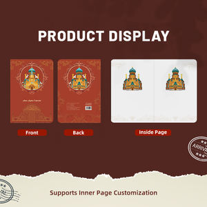 สมุดบันทึกปกแข็ง A5 <span class=keywords><strong>แบบ</strong></span>เย็บด้าย พร้อมงานประดิษฐ์กระดาษ 3 มิติ ลายพิมพ์ UV บน PVC สำหรับธุรกิจ การเดินทาง ของที่ระลึกสำหรับสาวๆ ในวันหยุด - Product Image 3