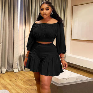 Весенняя популярная новинка, свободная элегантная повседневная футболка и шорты с принтом, комплект из двух предметов, Женский 2025 - Product Image 4