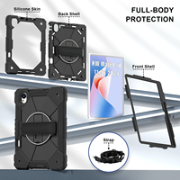 Étui de protection pour Huawei MatePad 11.5s 2024 2025 avec support rotatif à 360°, dragonne, bandoulière, porte-stylet, bicolore OEM ODM