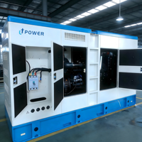 Générateur triphasé silencieux de haute qualité avec démarrage automatique à distance, alimenté par un moteur SDEC Baudouin 400KVA 220V, U+POWER U+YC400GF3-D