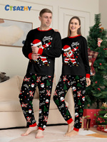 Ensembles de pyjamas de Noël pour la famille - Pyjamas tricotés à taille élastique pour femmes, hommes et enfants - PJs de vacances assortis 2026 doux au toucher