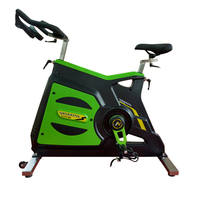 Bicicleta de spinning con marco de acero inoxidable sin necesidad de mantenimiento, transmisión por correa, resistencia ajustable por fricción, ecológica, para gimnasio.